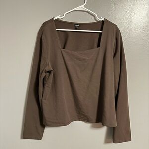 Express Chocolate Long Sleeve Top